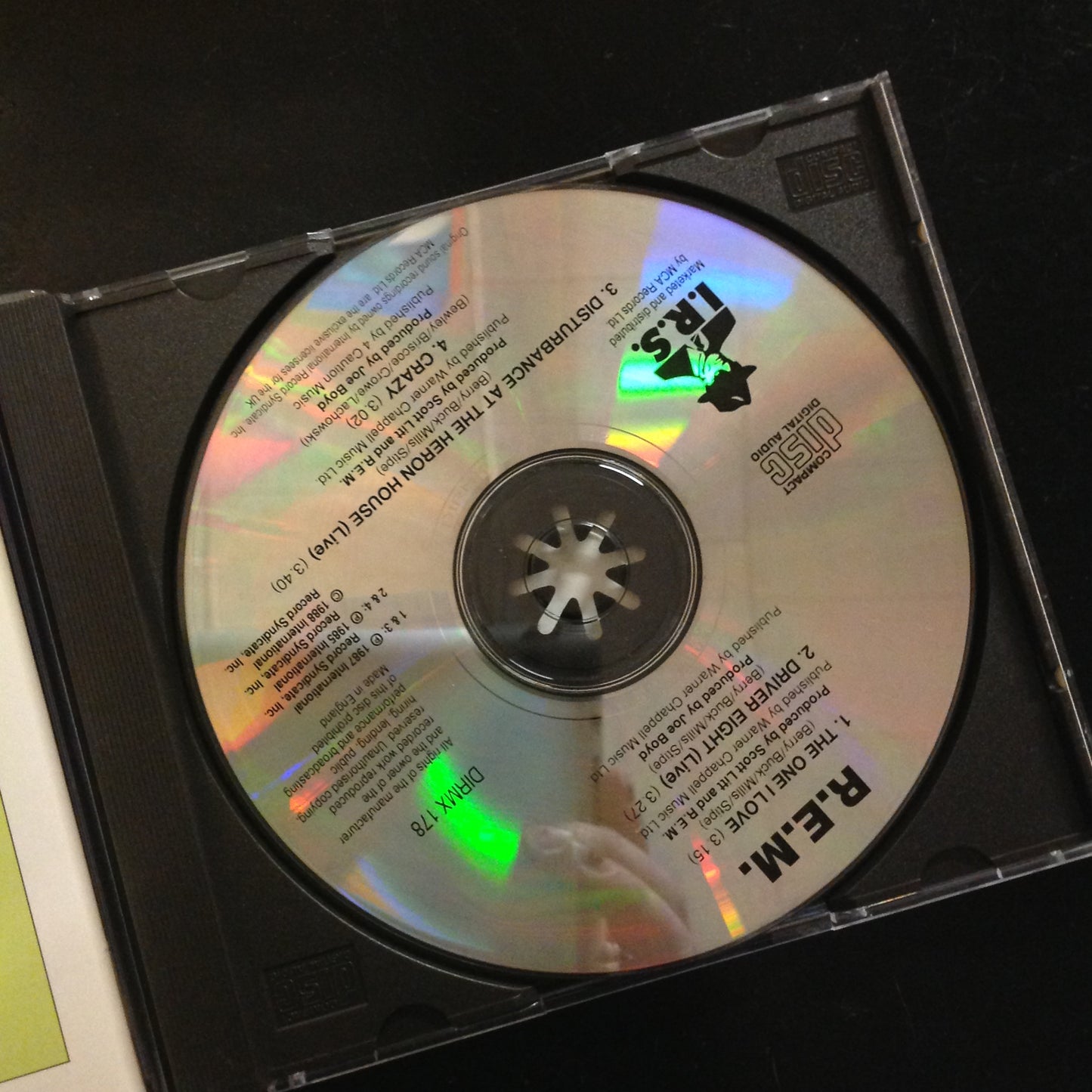 CD REM R.E.M. The One I Love DIRMX178 Limited Edition Single