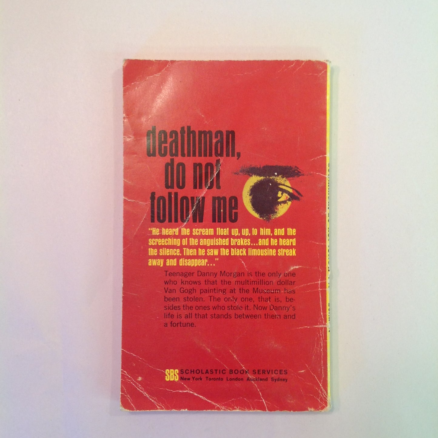 Vintage 1972 Scholastic Mass Market Paperback Deathman, Do Not Follow Me Jay Bennett