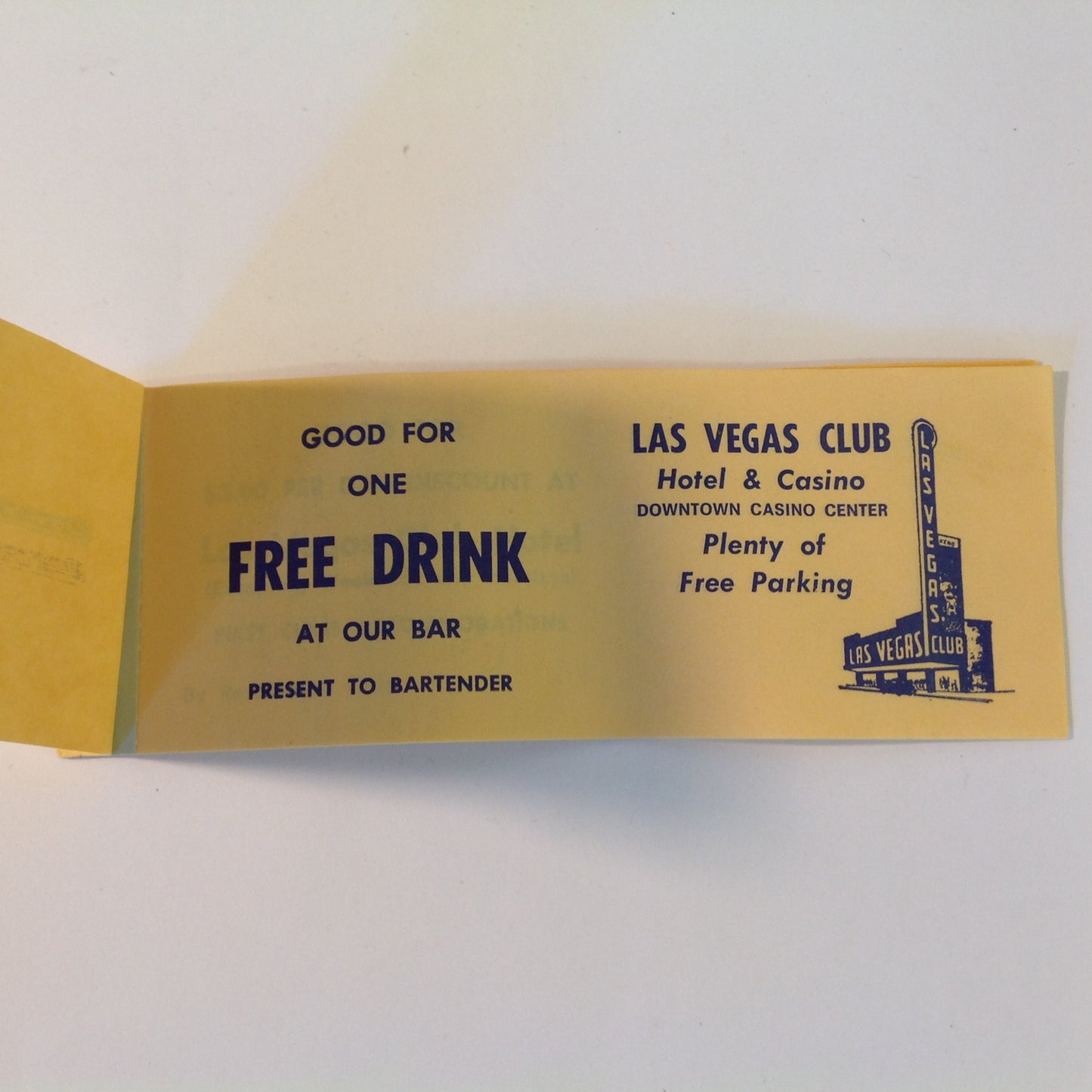 Vintage Mid Century Las Vegas Club Matchbooks and Coupon Book Mini Souvenir Set