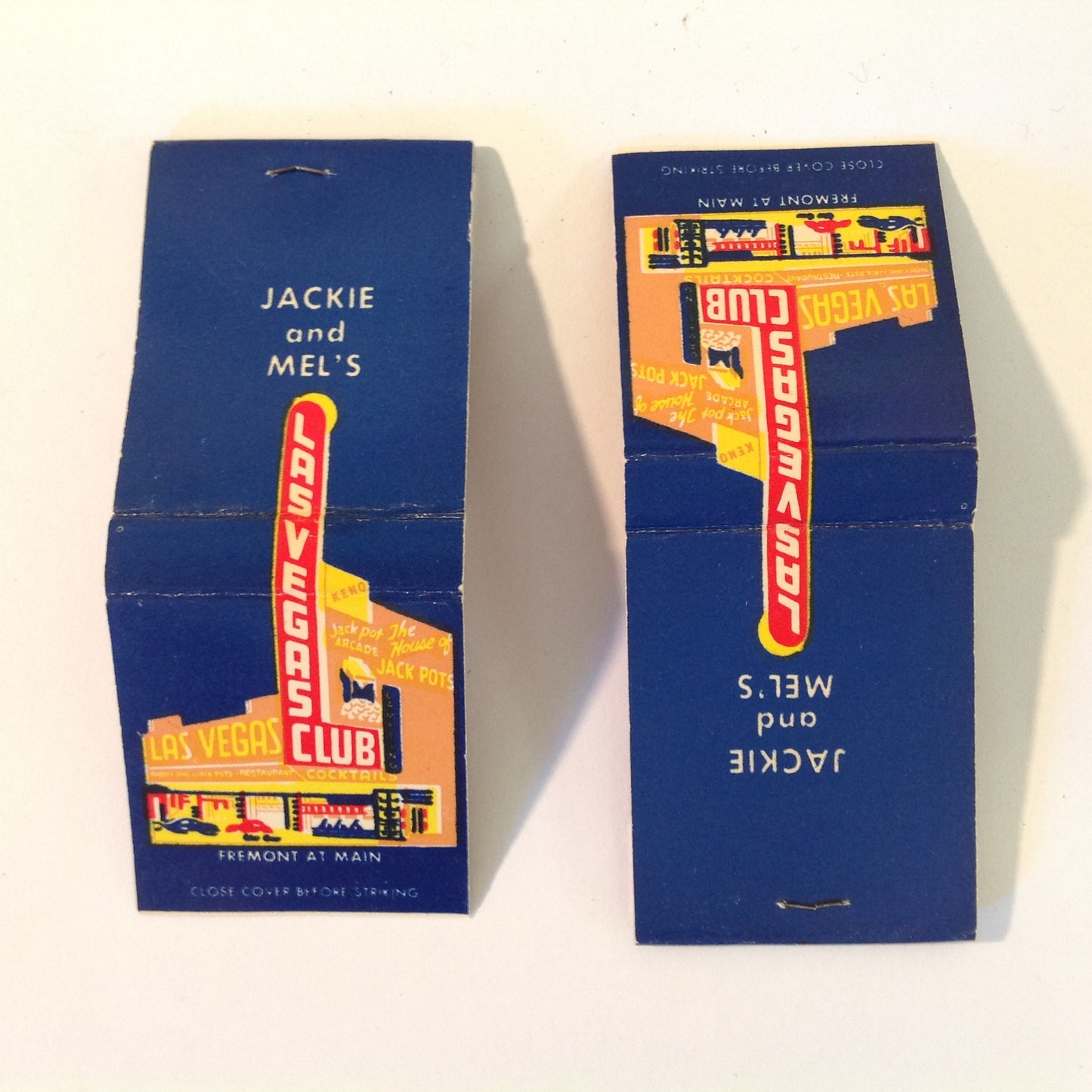 Vintage Mid Century Las Vegas Club Matchbooks and Coupon Book Mini Souvenir Set