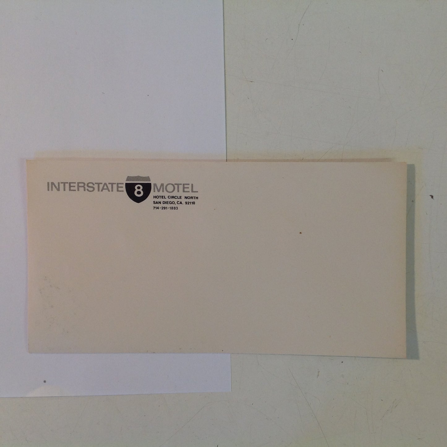Vintage 1970's Interstate 8 Motel San Diego California Souvenir Stationery Matches Postcards Pack