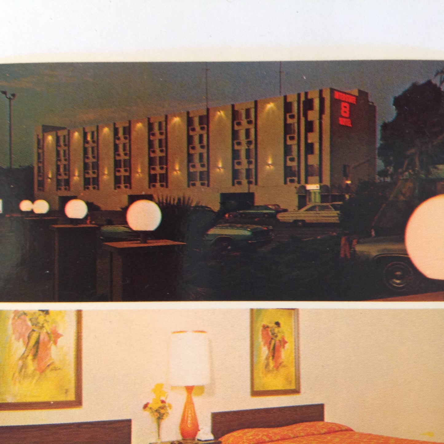 Vintage 1970's Interstate 8 Motel San Diego California Souvenir Stationery Matches Postcards Pack