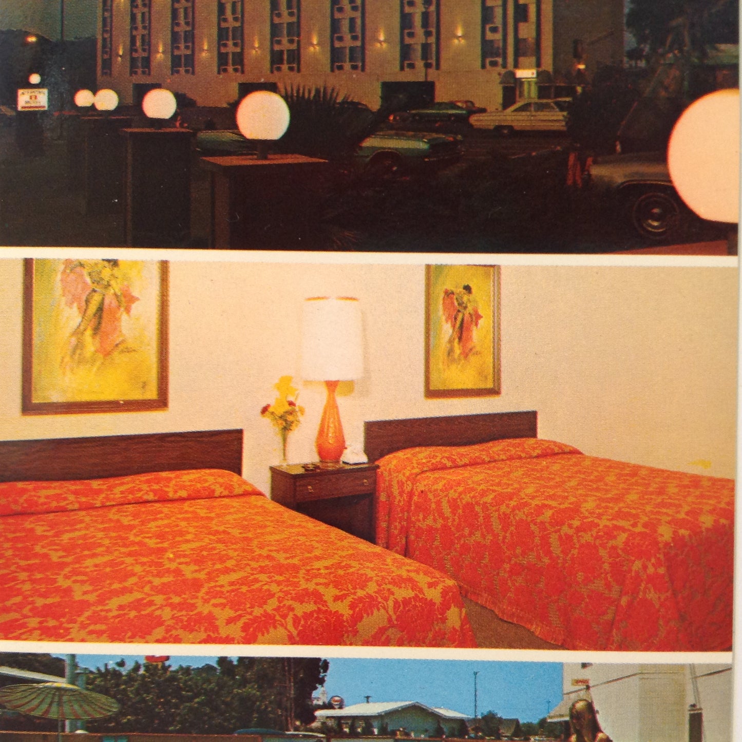 Vintage 1970's Interstate 8 Motel San Diego California Souvenir Stationery Matches Postcards Pack