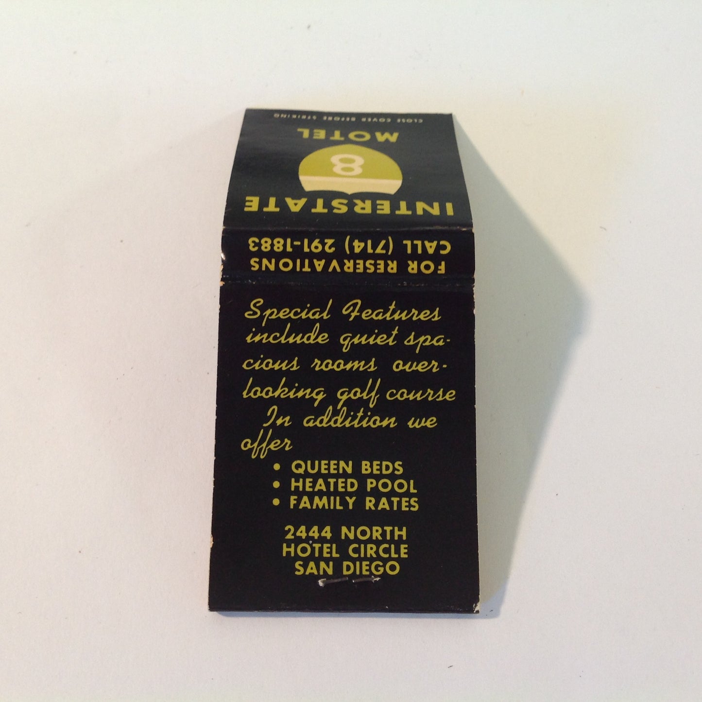 Vintage 1970's Interstate 8 Motel San Diego California Souvenir Stationery Matches Postcards Pack