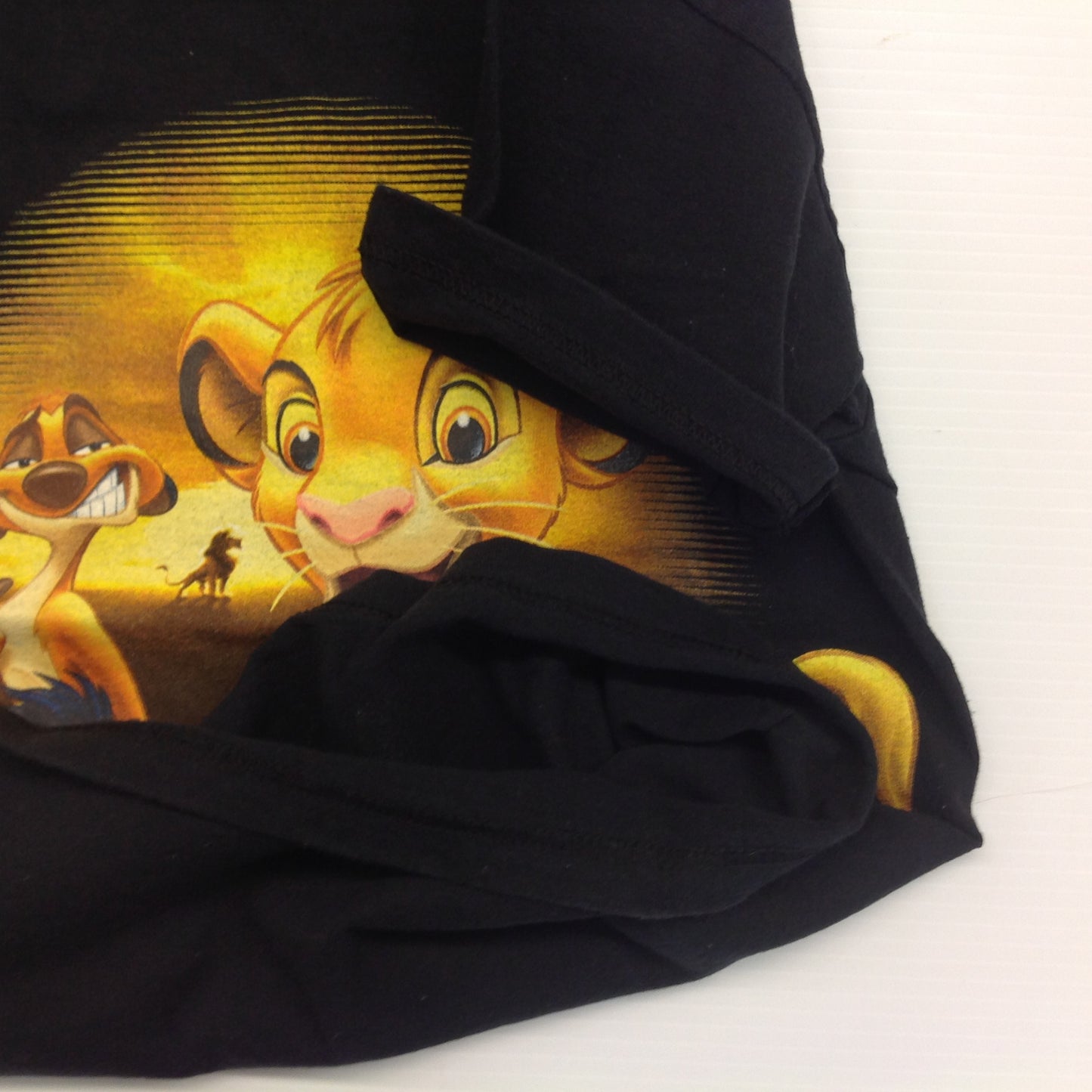 Vintage Souvenir Florida Disney Child's M (10/12) T-Shirt Black Lion King Cub Simba Timon Pumbaa