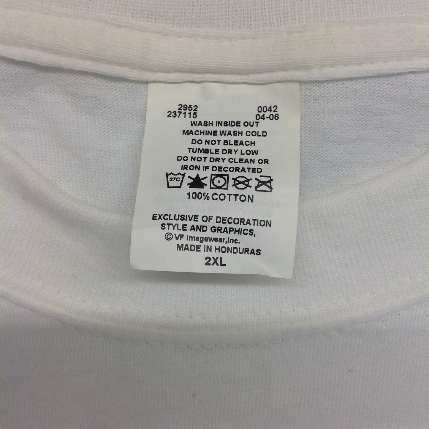2006 Carolina Hurricanes Eastern Western NHL Stanley Cup Champions Official Locker Room Edition White 2XL T-Shirt