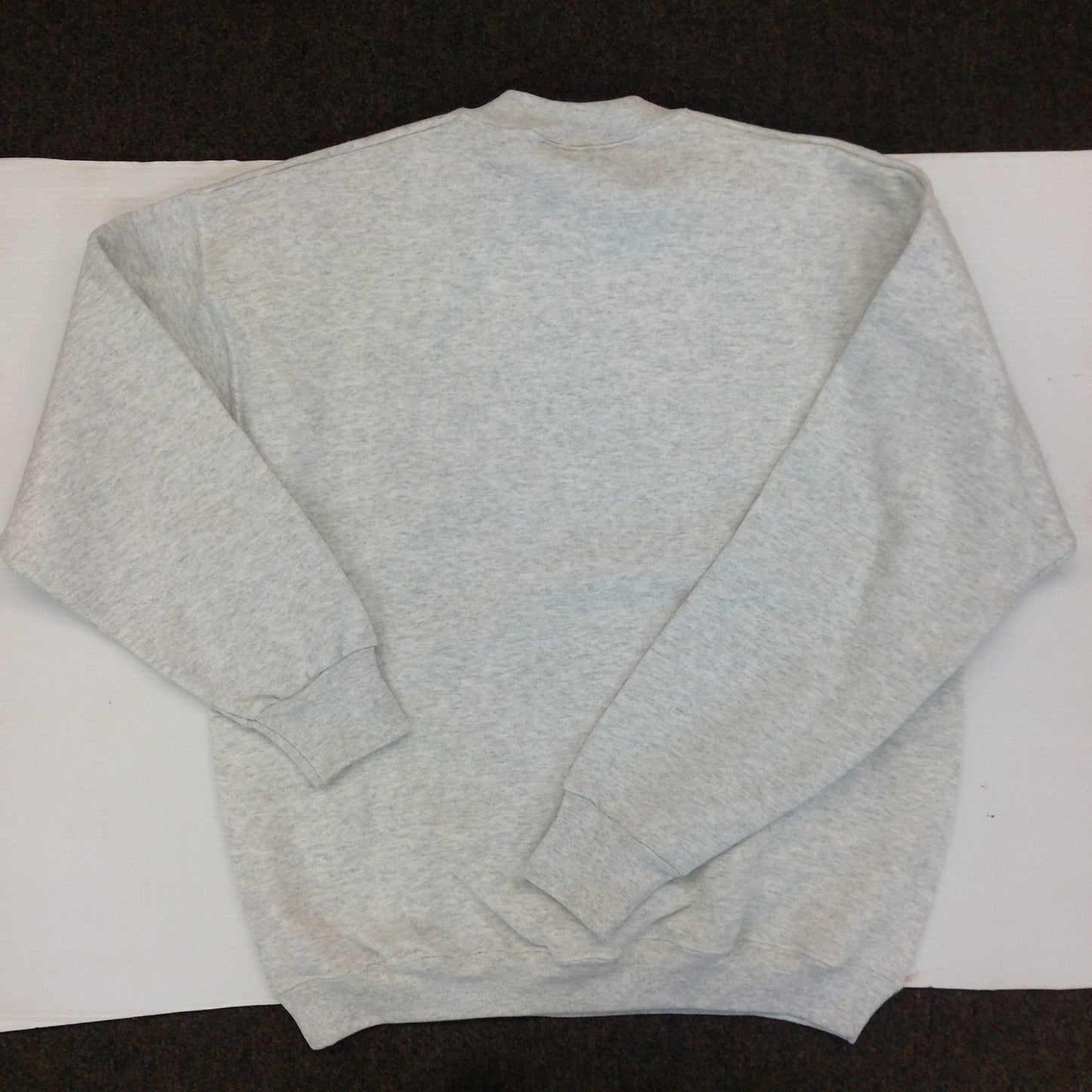 Vintage 1998 Large Gray Sweatshirt Nurse: Caring and Compassionate Floral Message NameMe Calligraphy