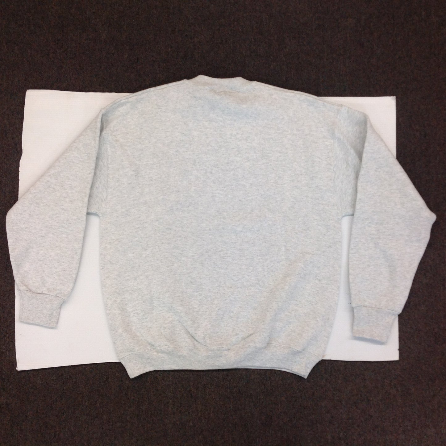 Vintage 1998 Large Gray Sweatshirt Nurse: Caring and Compassionate Floral Message NameMe Calligraphy
