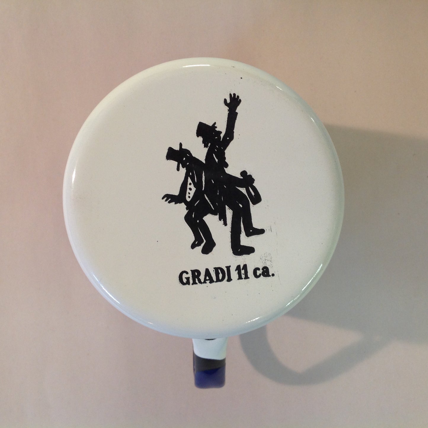 Vintage Gradi 11 ca Enamelware Whiskey Mug Scottish Clan Brodie Ballantine's Finest Scotch Whisky