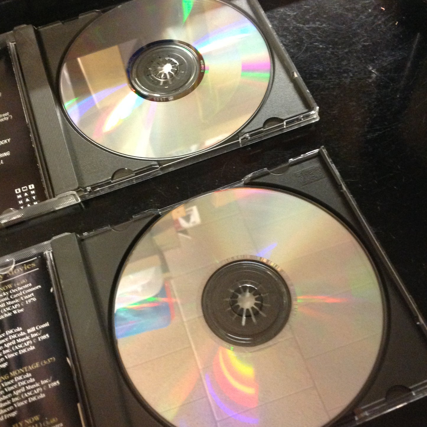 PAIR CD's Rocky The Rocky Story 5201-2-sb CDP7460812 Motion Picture Score Soundtrack Movie