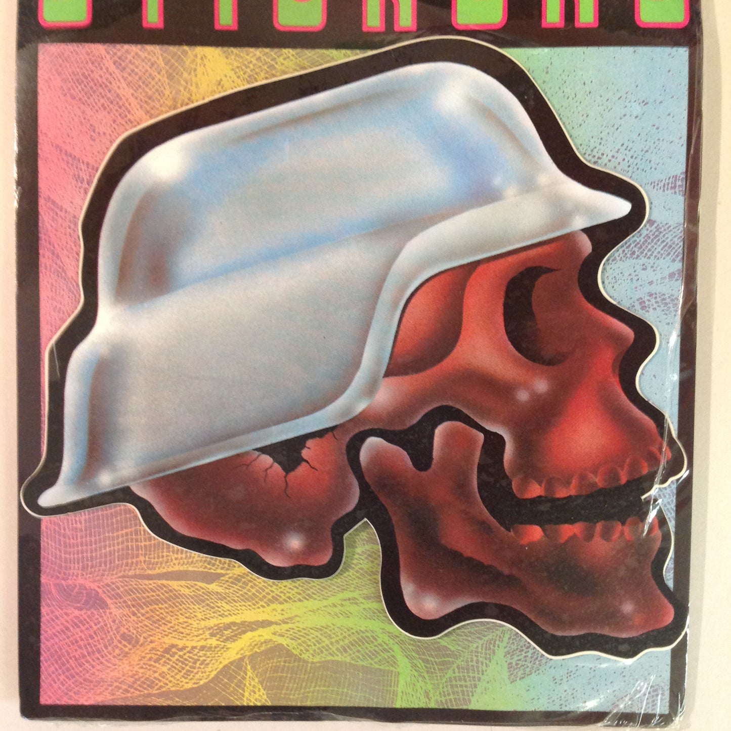 Vintage 1990's NOS Classi-Cal Vinyl Adhesive Sticker Trooper Helmet Skull