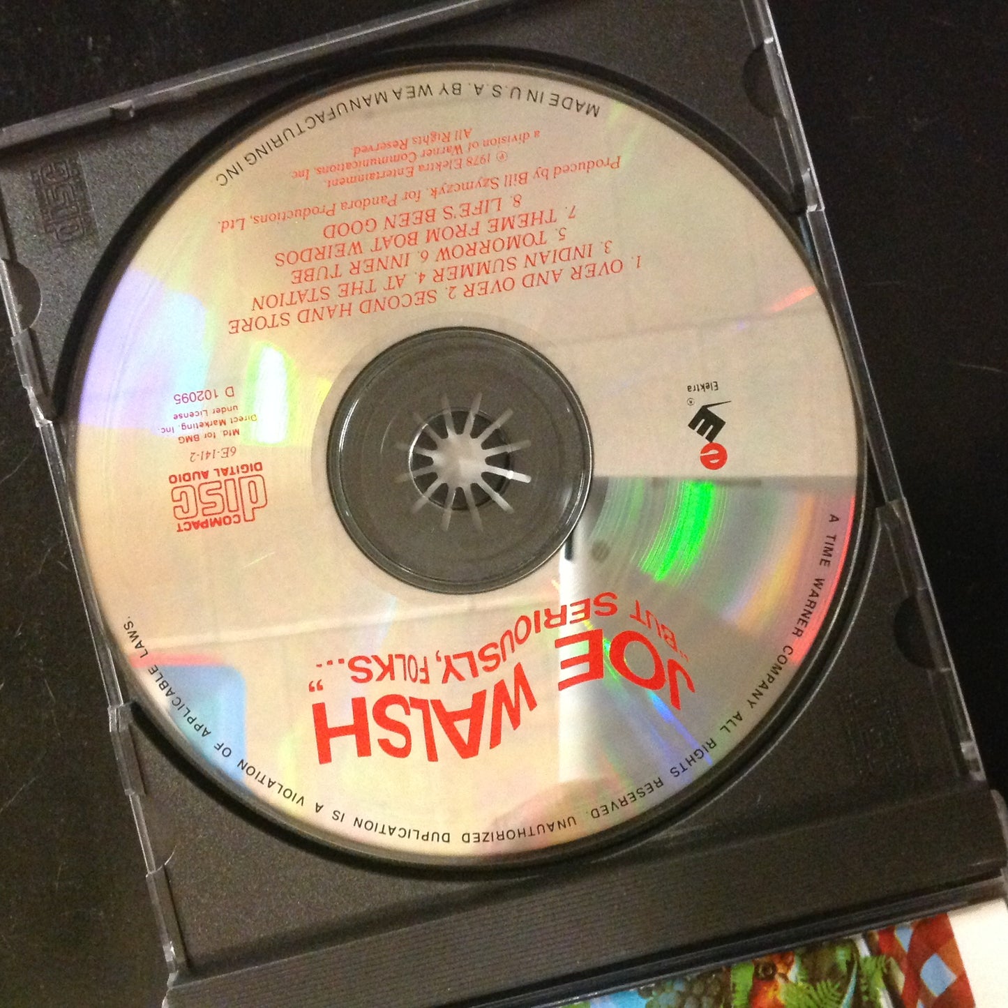 CD Joe Walsh "But Seriously, Folks" 6E-141 Elektra