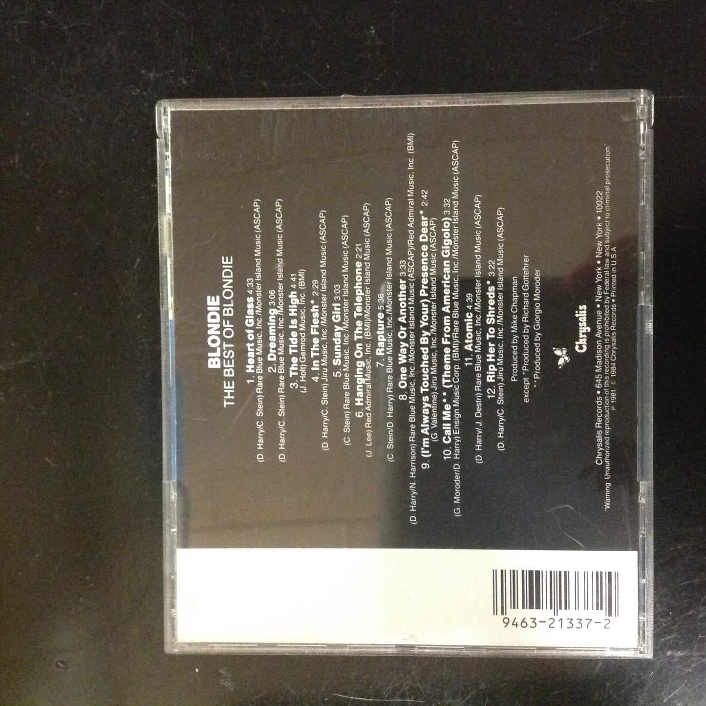 CD Blondie The Best Of F221337 DIDX71
