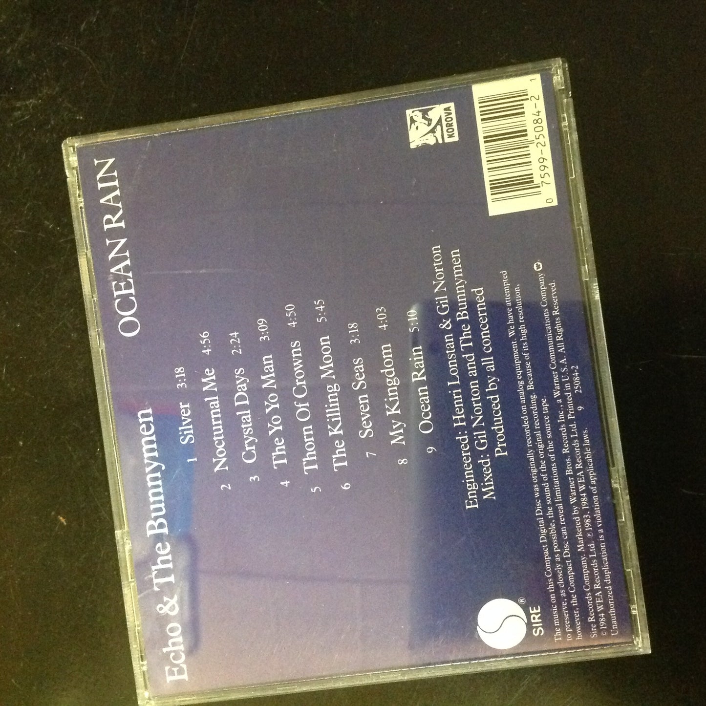 Echo & The Bunnymen - Ocean Rain *Single #205