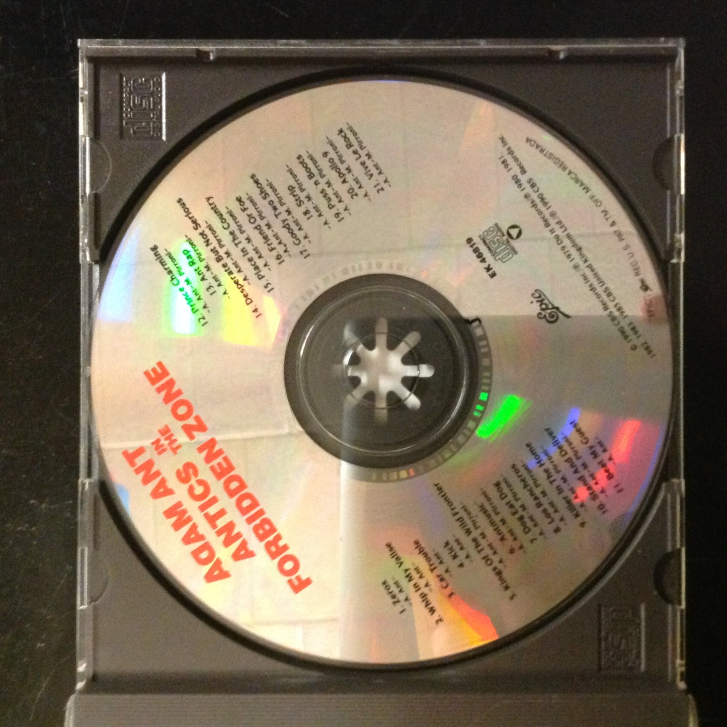 CD Adam Ant Antics in The Forbidden Zone Epic EK46819