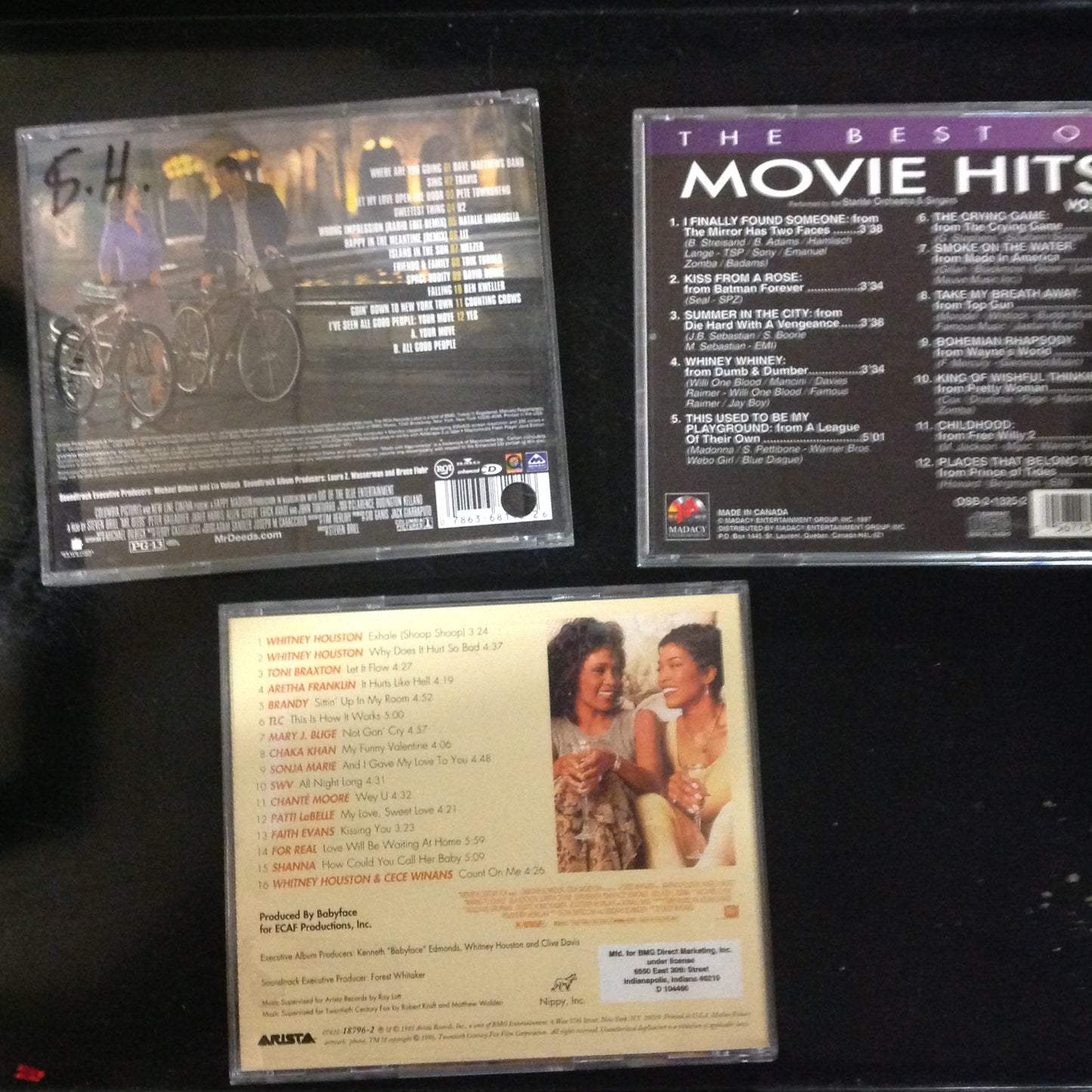 Bargain Set Bundle #66 Movie hits (various artist) / Mr. Deeds (soundtrack) / Waiting to Exhale (various artist)