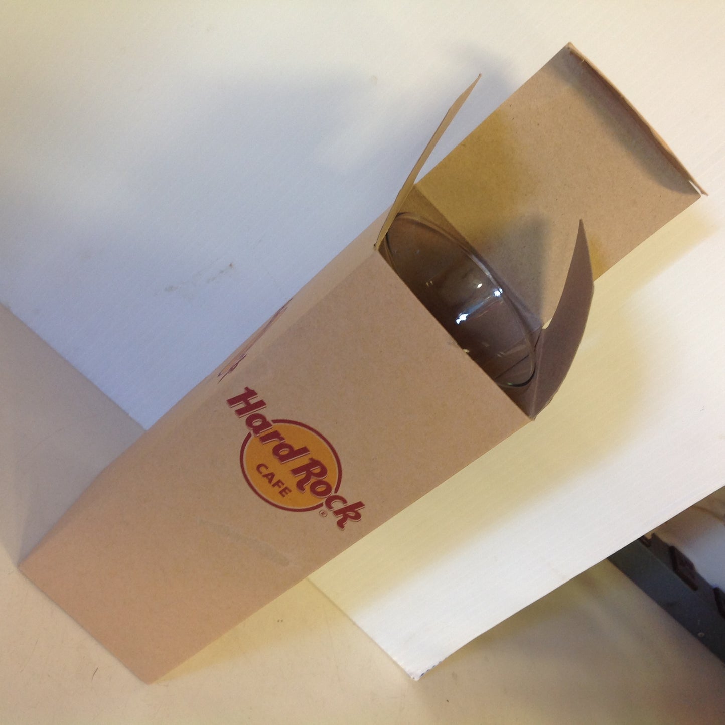 Vintage 2000's Hard Rock Cafe Detroit Hurricane Glass in Box