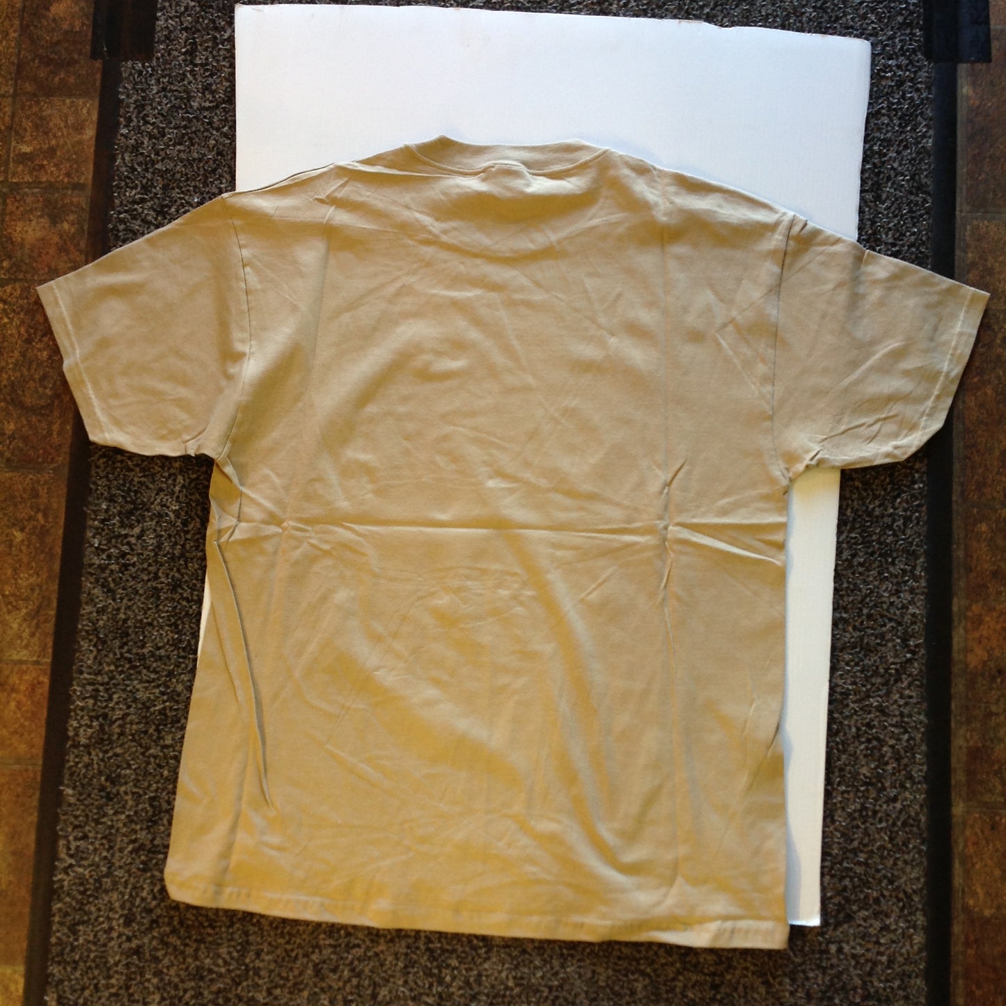Vintage Easyriders Cycle Magazine XL (46-48) Tan Sturgis T-Shirt Head for the Hills Bison Bearded Biker