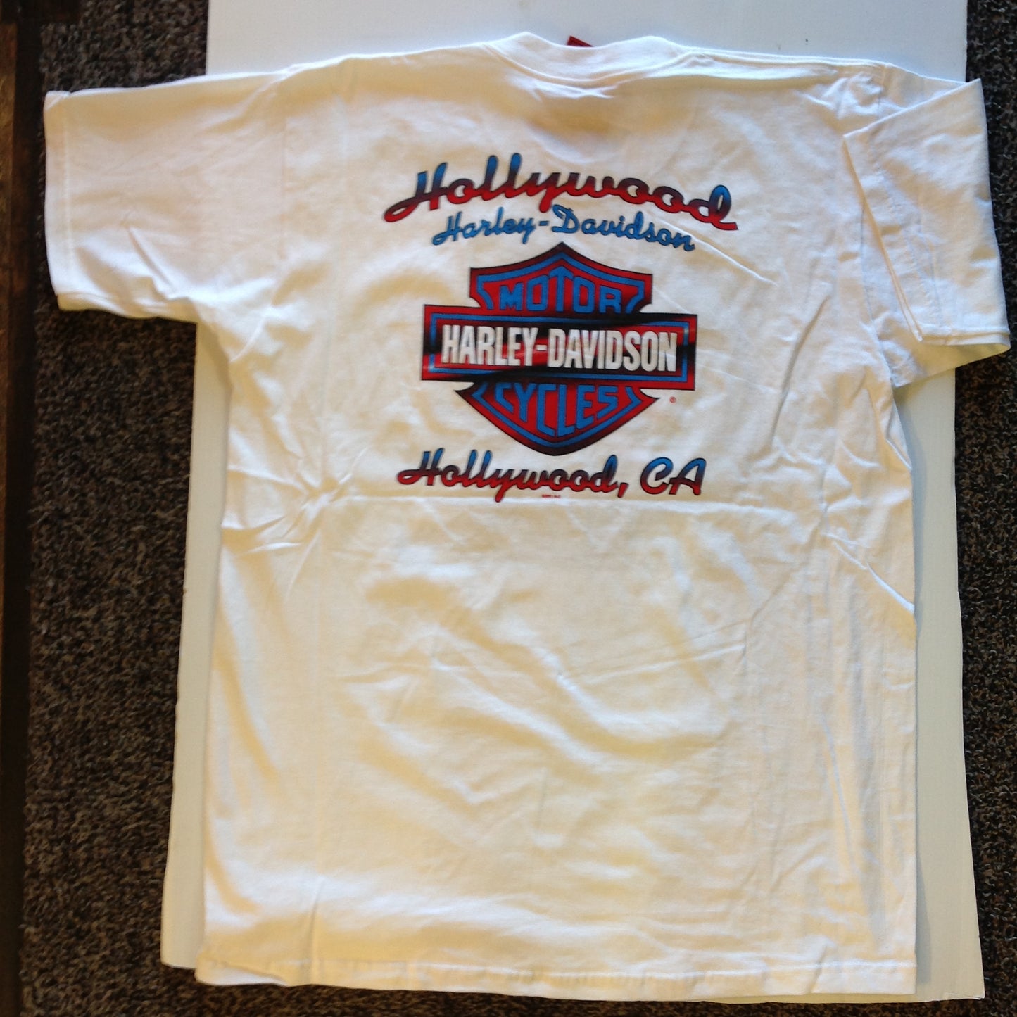 2001 Holubek Official Harley Davidson Hollywood California XL T-Shirt with Tags