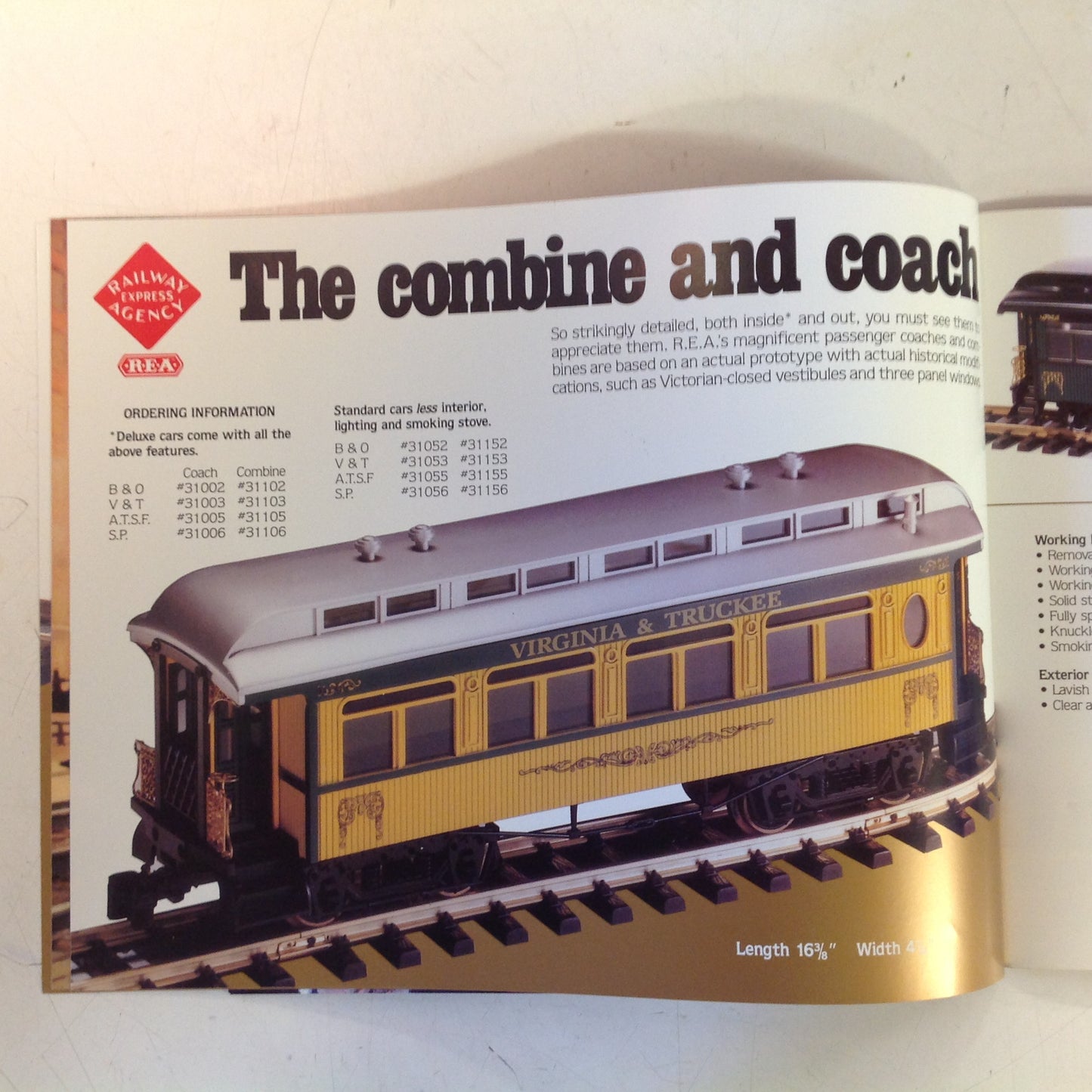 Vintage 1989 Railway Express Agency Standard of Excellence Color Model Train Catalog