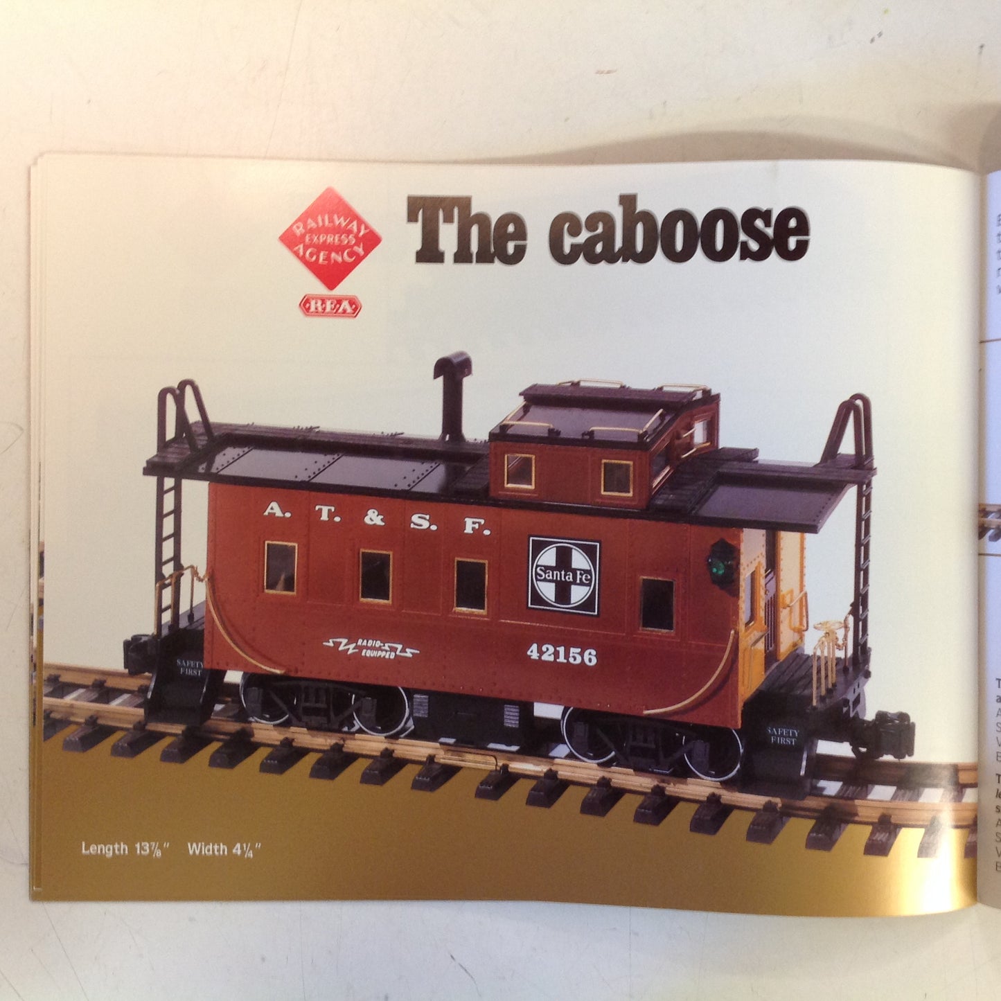 Vintage 1989 Railway Express Agency Standard of Excellence Color Model Train Catalog