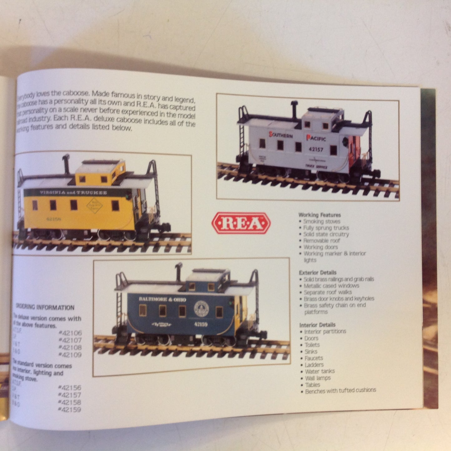 Vintage 1989 Railway Express Agency Standard of Excellence Color Model Train Catalog