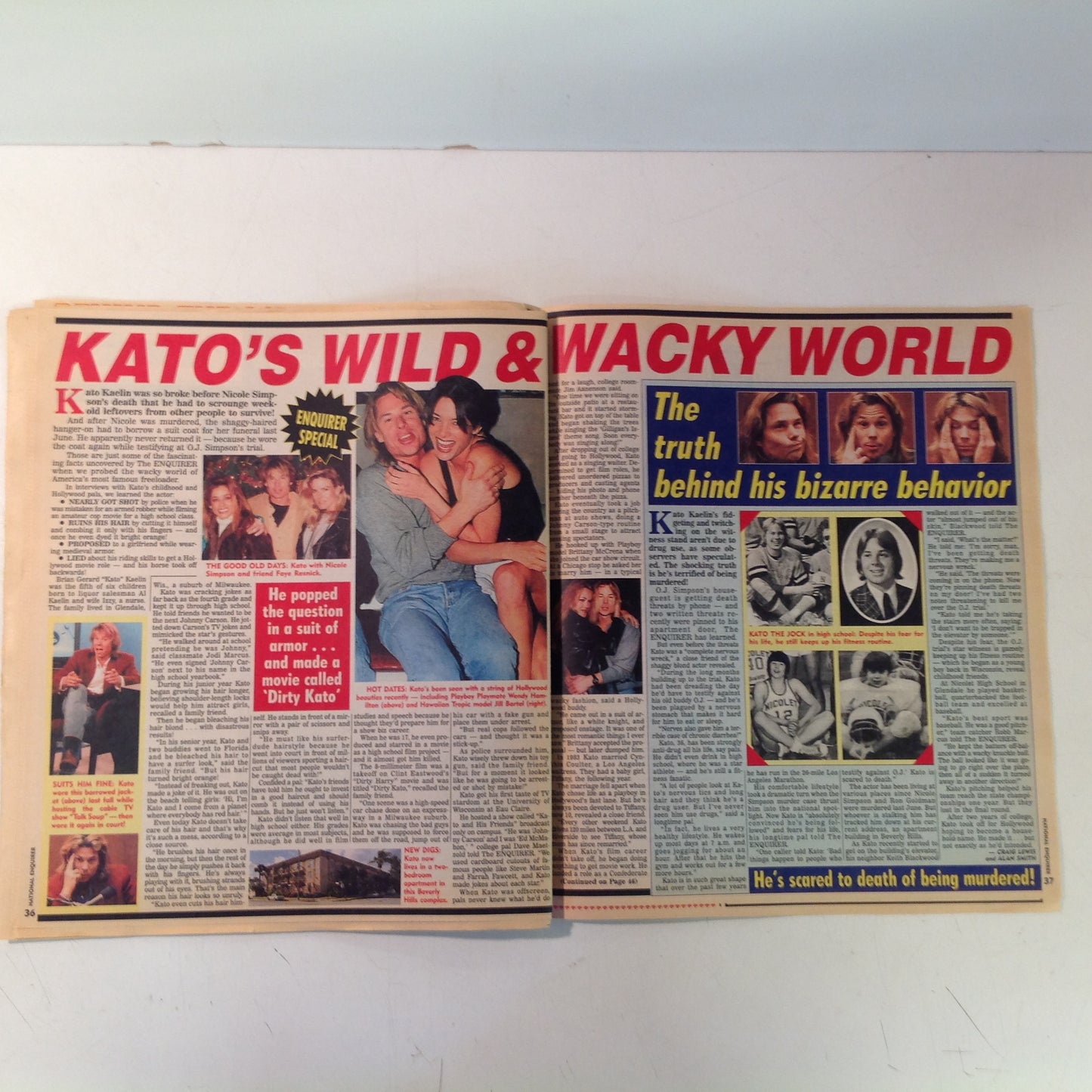 Vintage April 11 1995 NATIONAL ENQUIRER Whitney Houston Scandal Julia Roberts Lyle Lovett Oscars Dressed