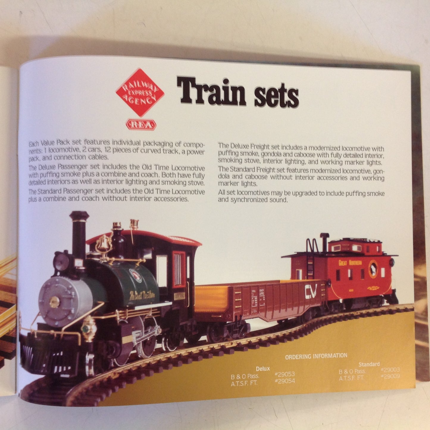 Vintage 1989 Railway Express Agency Standard of Excellence Color Model Train Catalog