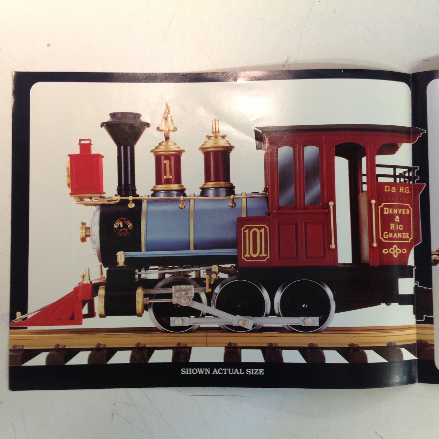 Vintage 1987 Lionel Toy Train Large Scale Denver Rio Grande Color Brochure