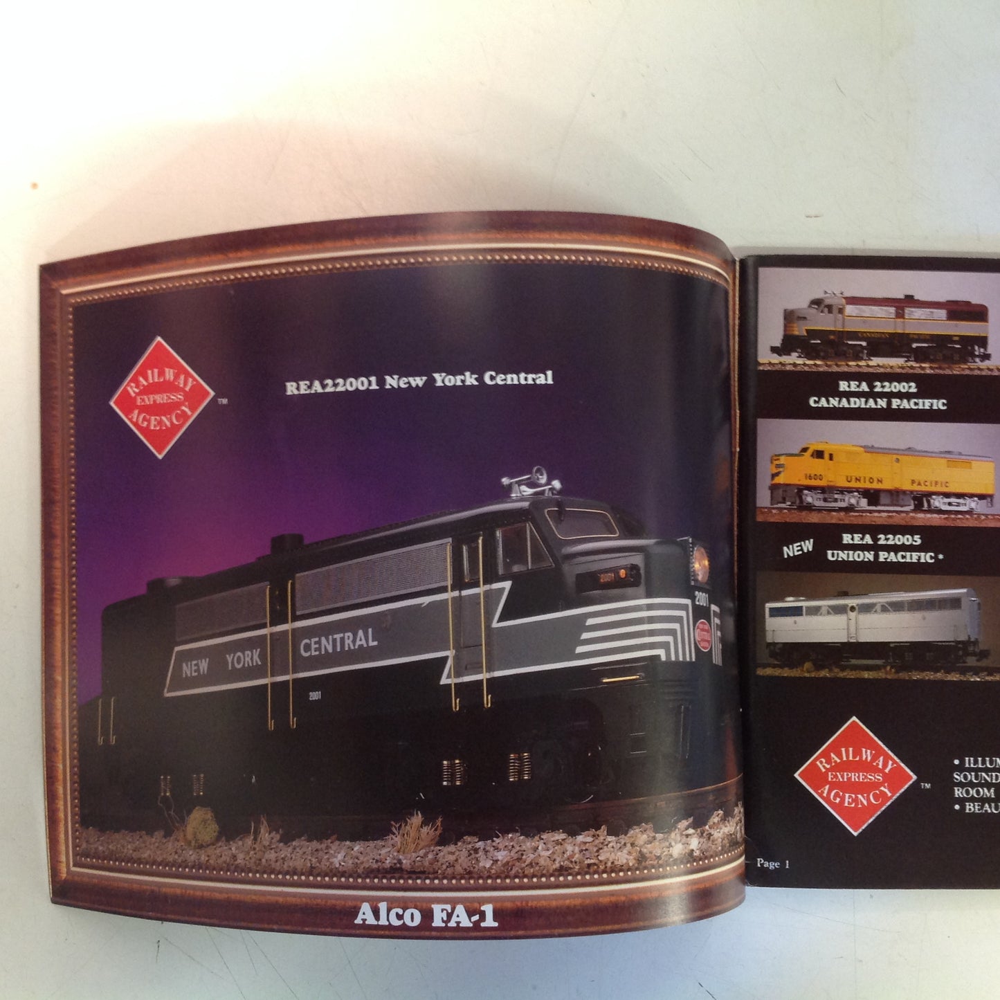 Vintage 1989 Railway Express Agency Aristo Craft Trains Masterpieces Color Model Train Catalog