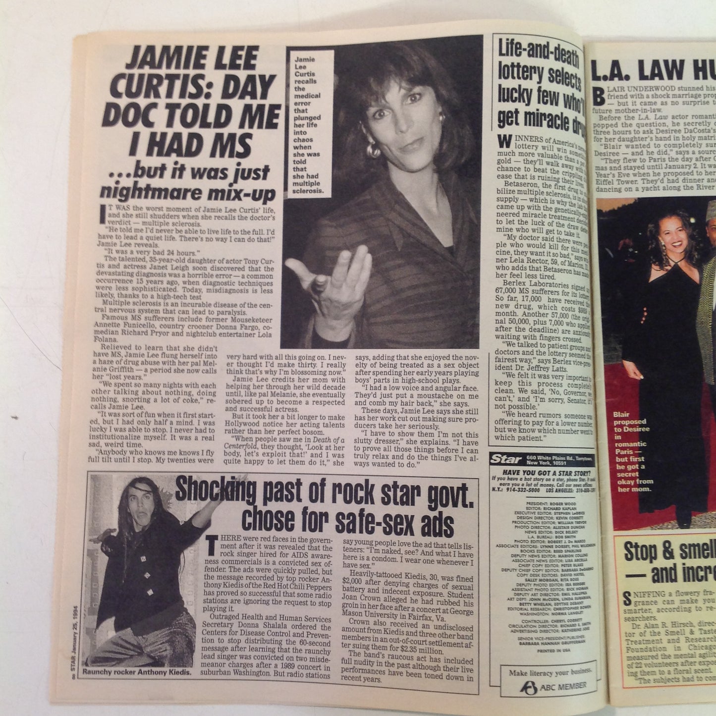 Vintage Jan 25 1994 STAR Four Troubled Princesses Jim Nabors Killer Disease Oprah 40th Jane Seymour Jewel Heist