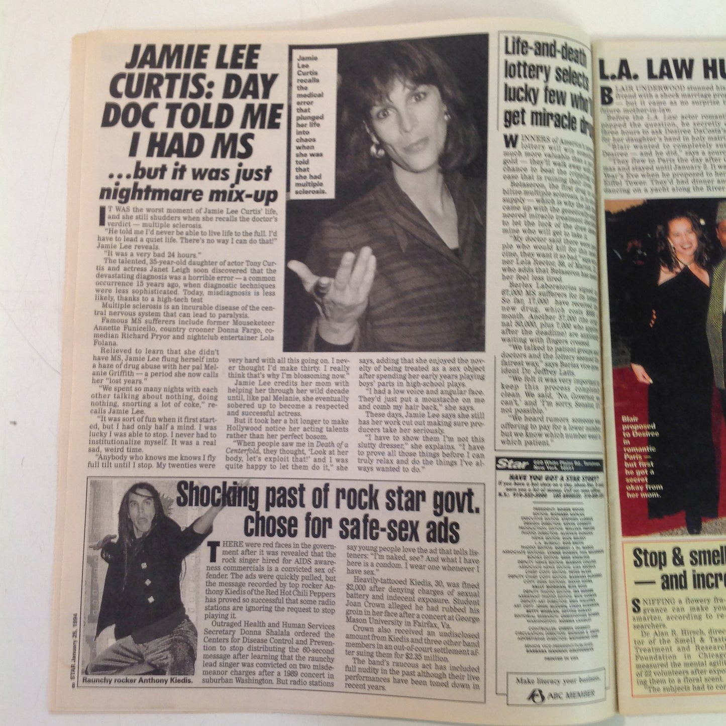 Vintage Jan 25 1994 STAR Four Troubled Princesses Jim Nabors Killer Disease Oprah 40th Jane Seymour Jewel Heist