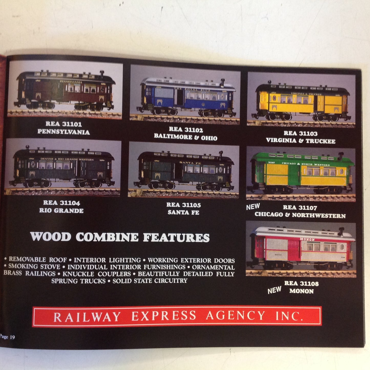 Vintage 1989 Railway Express Agency Aristo Craft Trains Masterpieces Color Model Train Catalog