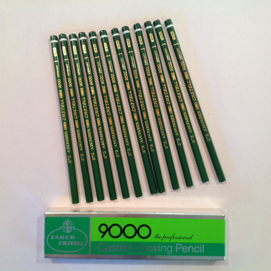 Vintage NOS Faber-Castell 9000 The Professional Drawing Pencil Box of 12