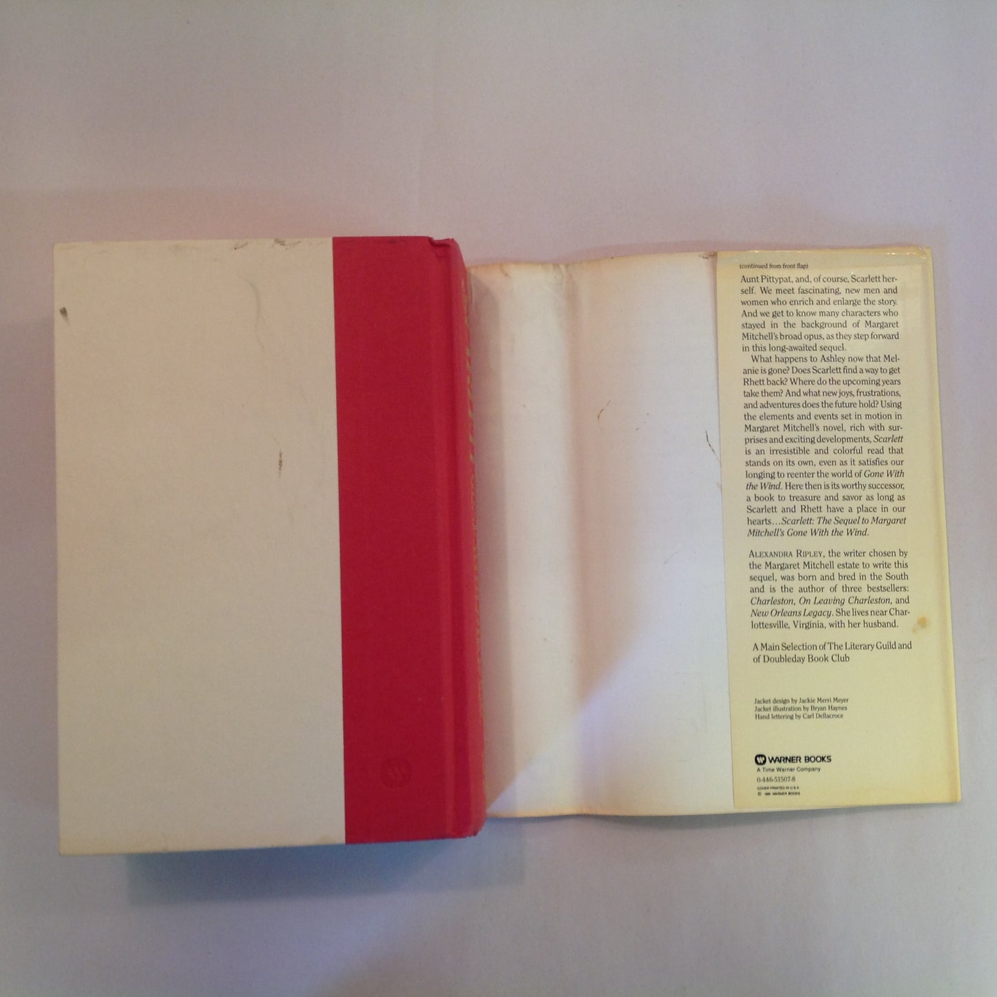 Vintage 1991 Hardcover Scarlett: The Sequel to Margaret Mitchell's Gone with the Wind Alexandra Ripley