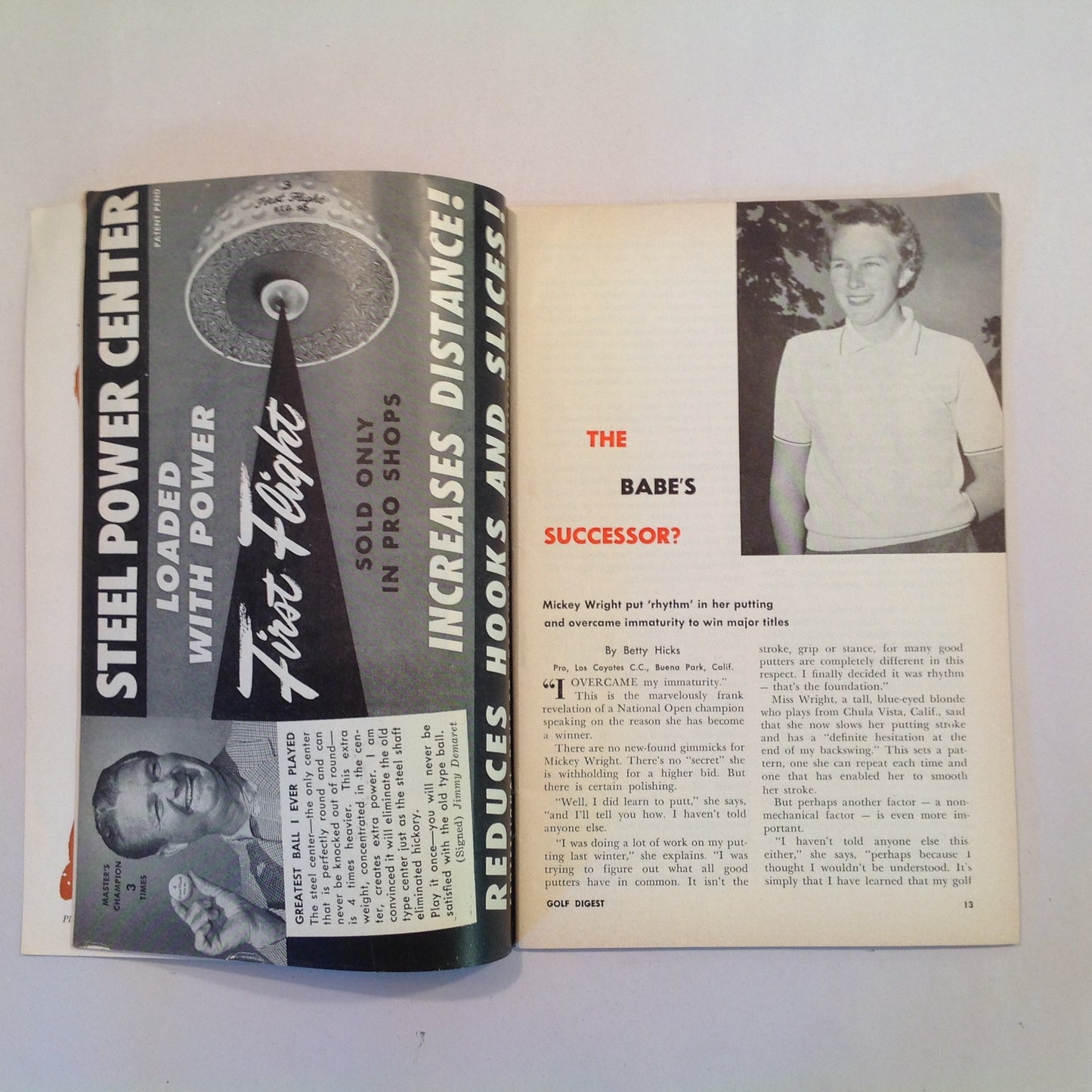 Vintage September 1958 GOLF DIGEST Magazine Dutch Harrison Widen Your Arc Bert Weaver