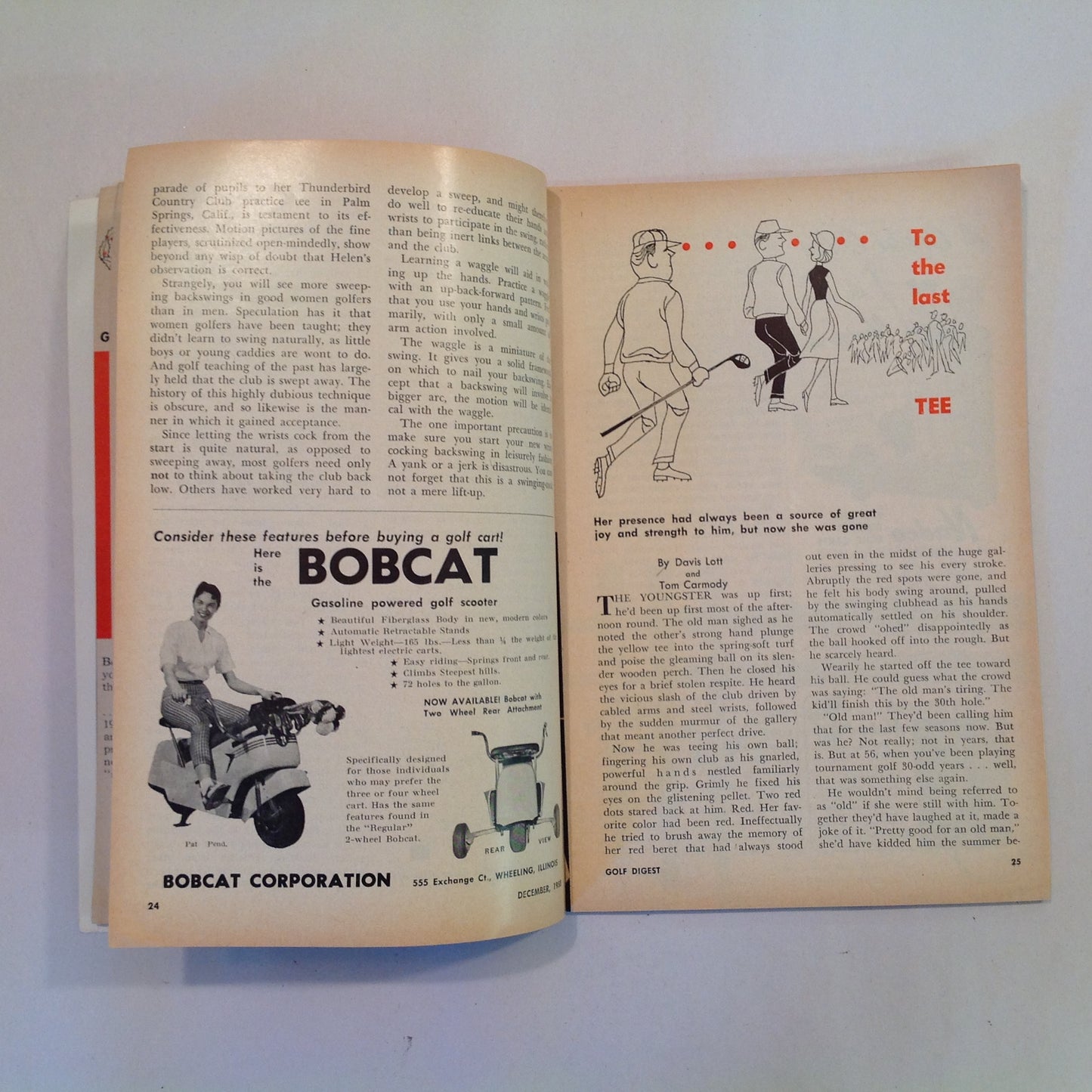 Vintage December 1958 GOLF DIGEST Magazine Swinging Wrist Cock for Control and Christmas Gifts