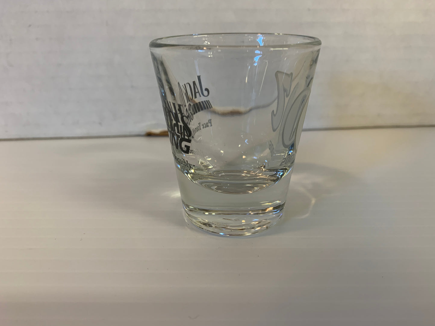 2006 Souvenir Jack Daniels Racing Old No 7 Shot Glass Pace Yourself