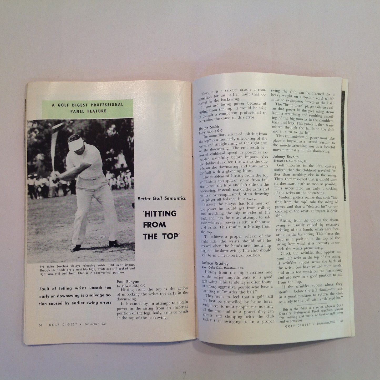 Vintage September 1960 GOLF DIGEST Magazine Dow Finsterwald Chick Evans US Amateur