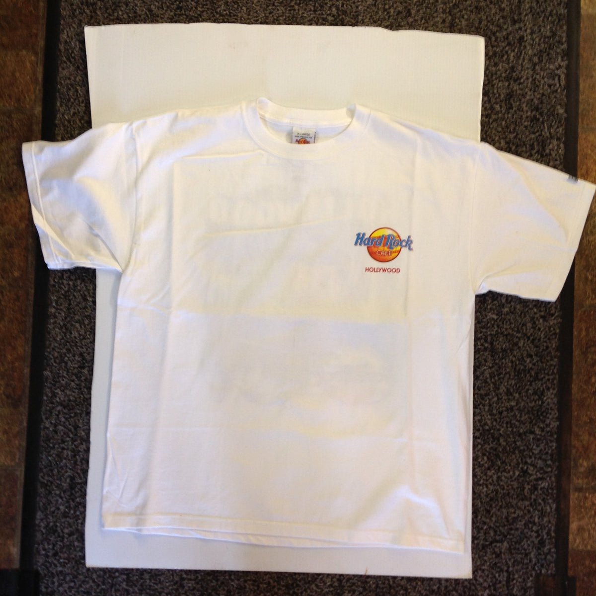 Authentic Hard Rock Cafe Hollywood Souvenir Men's XL White