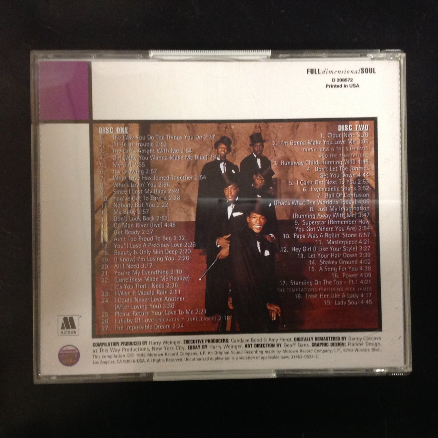 The Temptations - The Best Of The Temptations (Two disc set) *Single #32