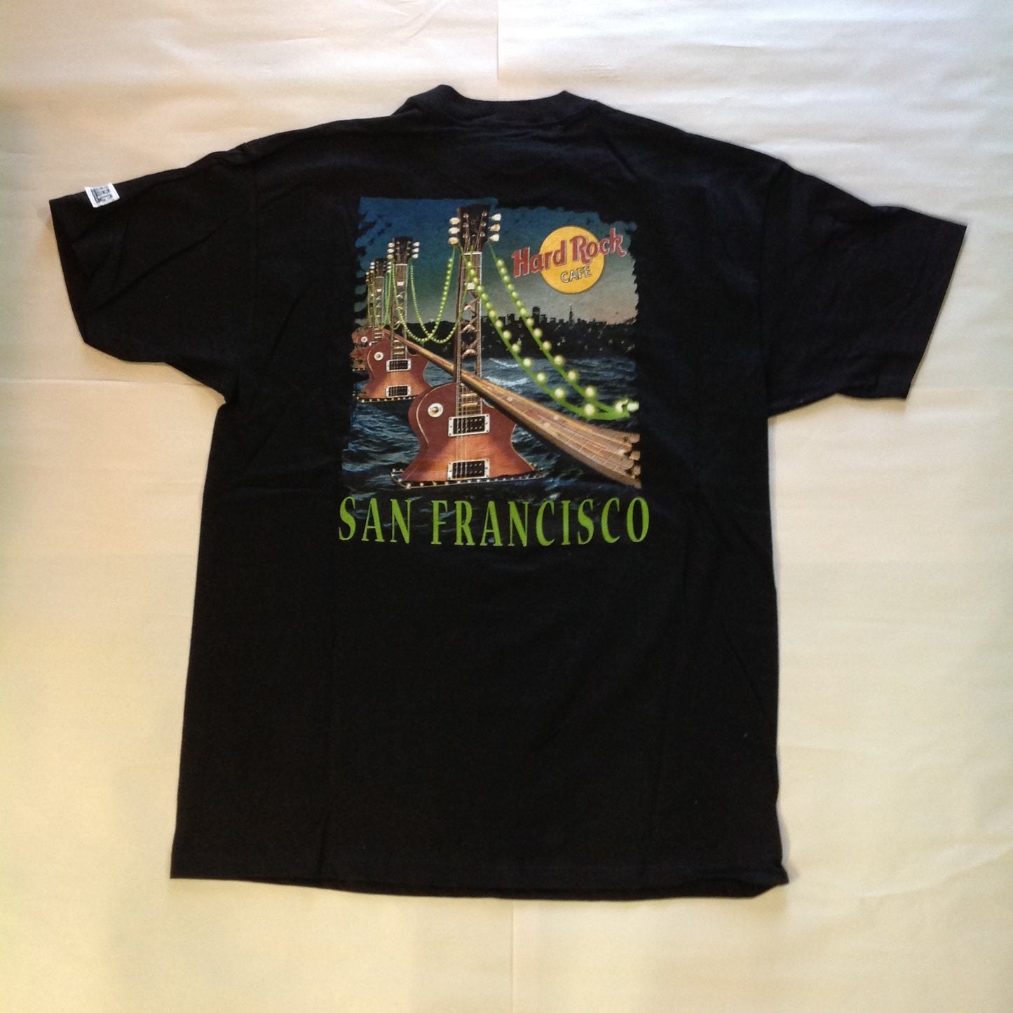 Authentic Men's XL Cotton Black Short Sleeve Souvenir Hard Rock Cafe San Francisco T-Shirt Unworn