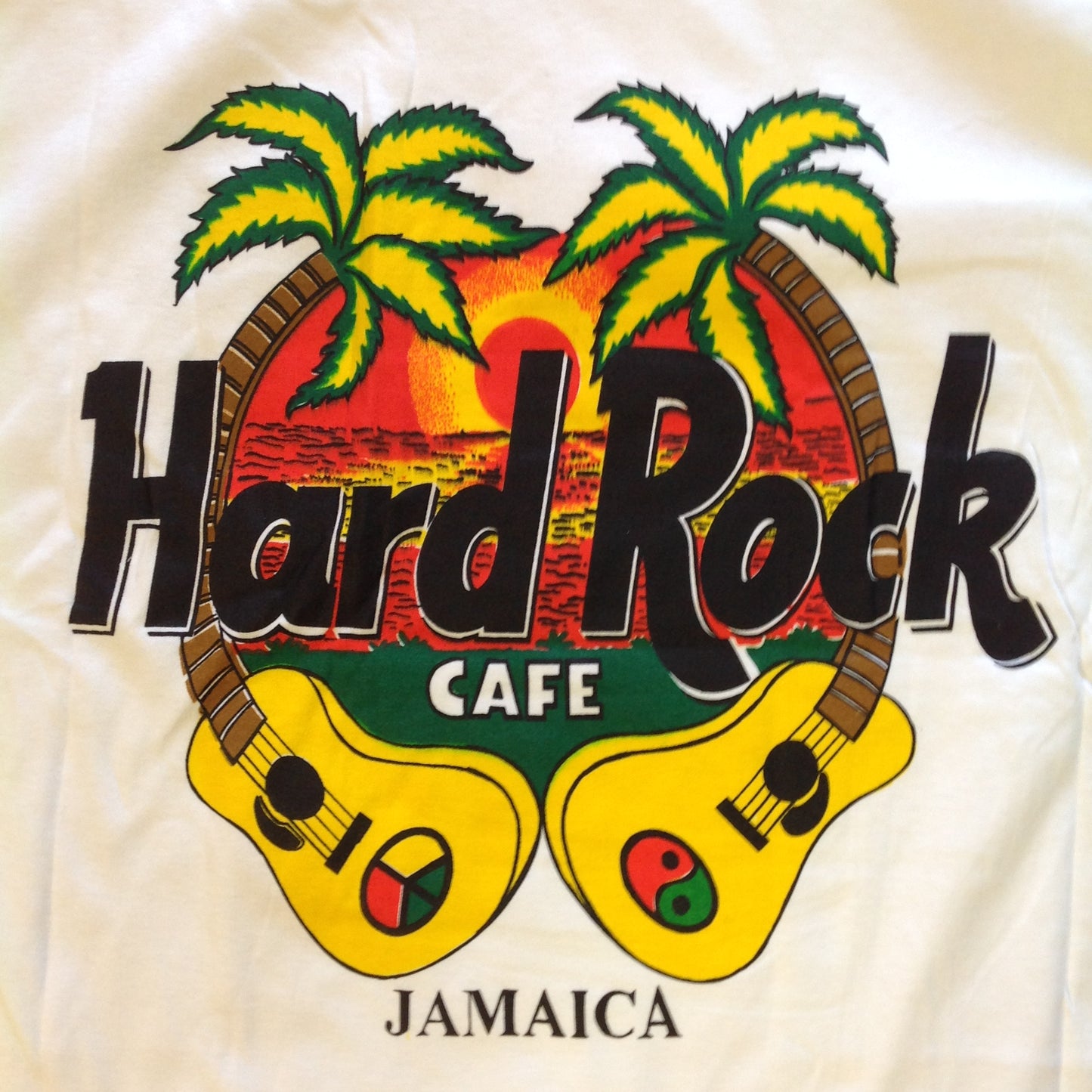 Souvenir Men's XL White Short Sleeve Hard Rock Cafe Jamaica T-Shirt