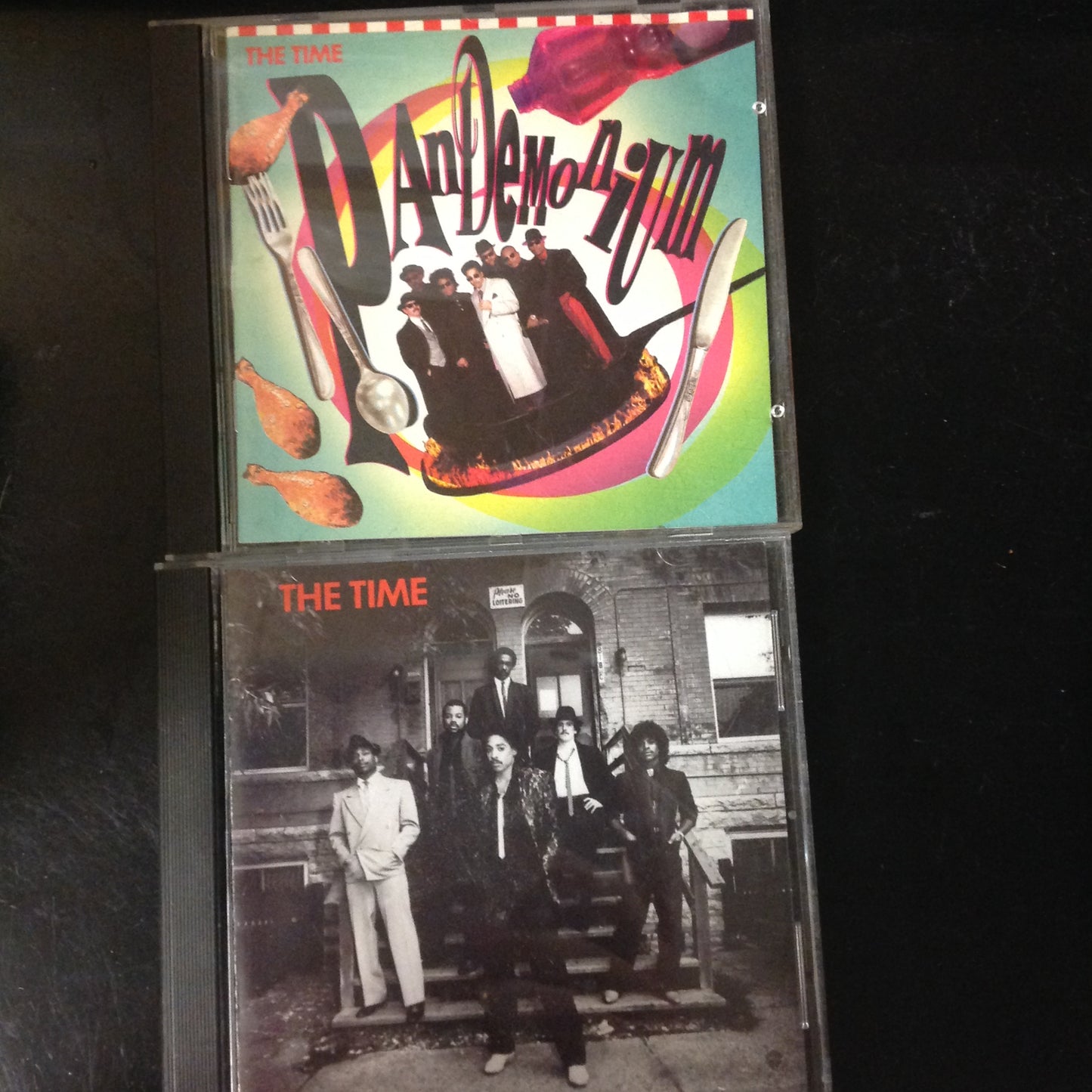 Pair CD's 2 The Time - The Time Pandemonium Self Titled Rare 3598-2 927490-2 Warner Bros. Paisley Park Electronic Funk Minneapolis