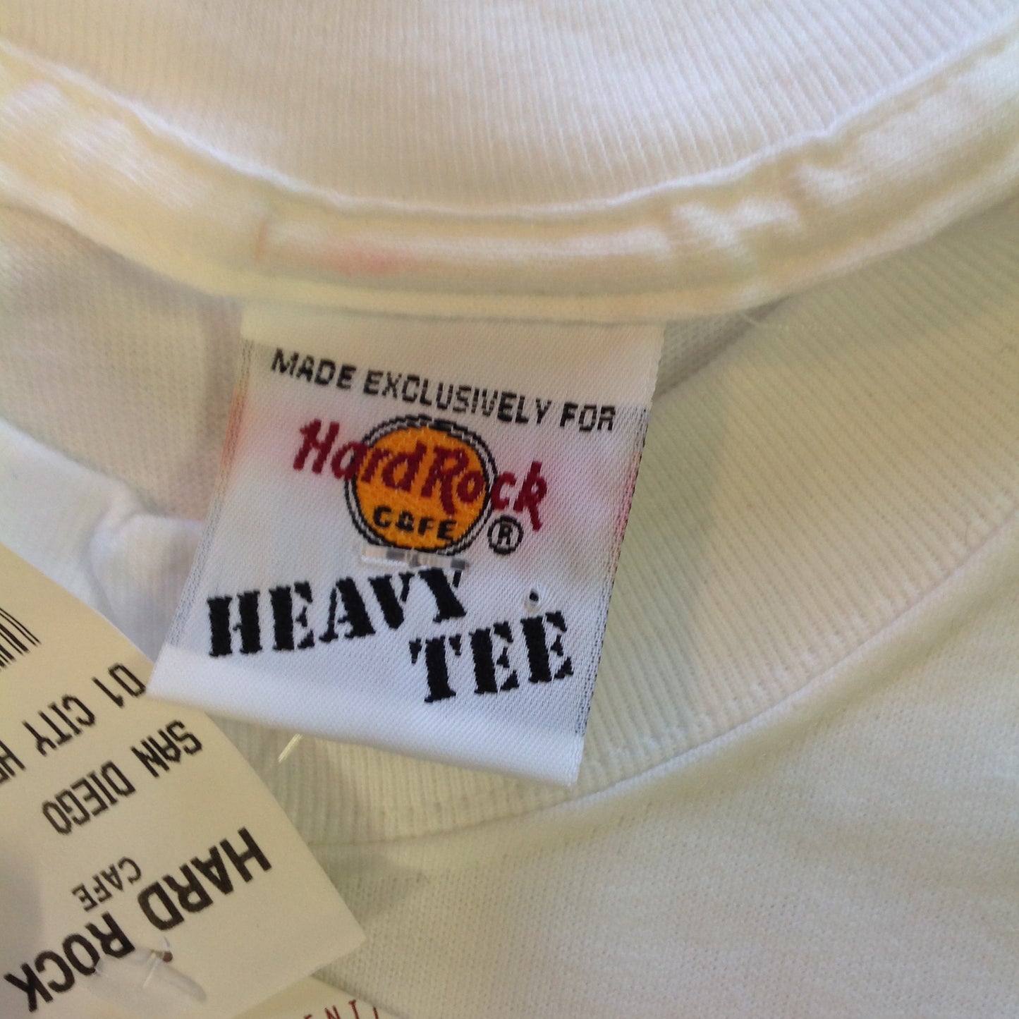 Authentic Souvenir Men's XL White Short Sleeve Cotton Hard Rock Cafe San Diego Blazing Sun Road by the Bay T-Shirt