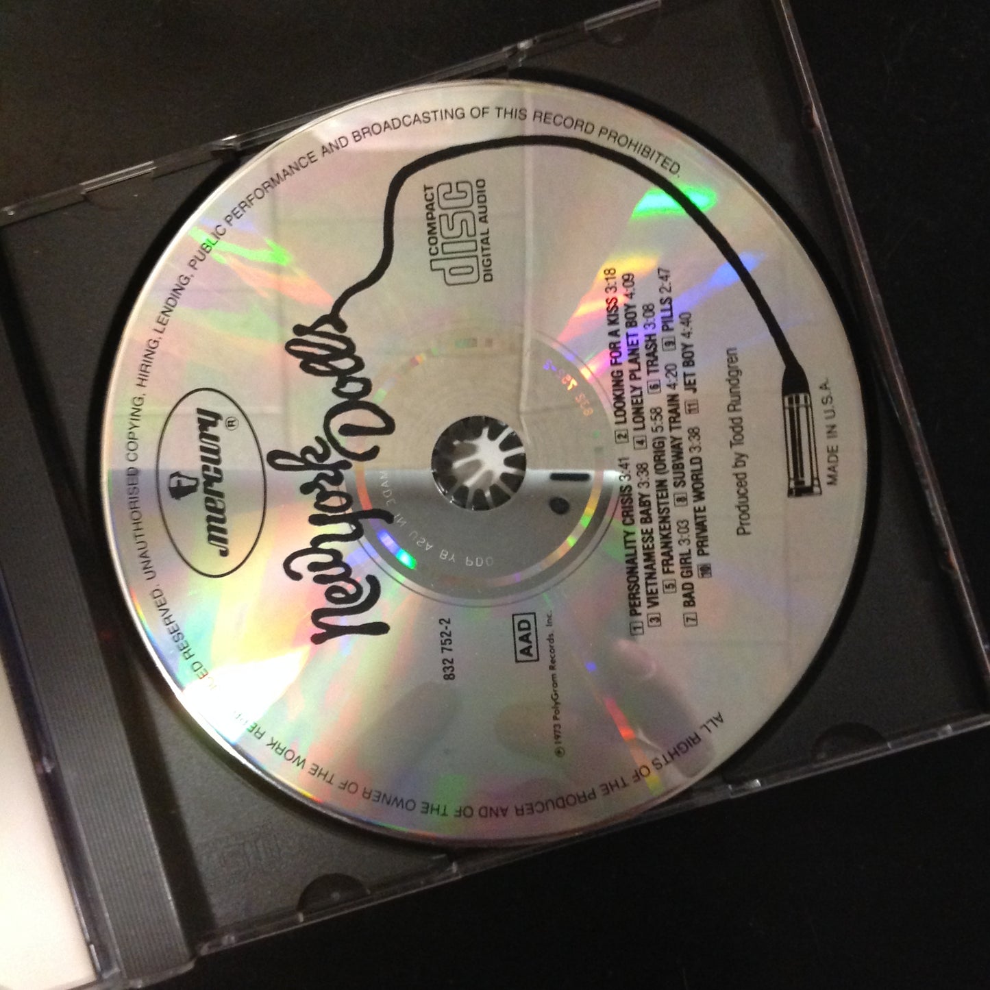 CD New York Dolls 832752-2 Mercury Glam Rock Hair Band