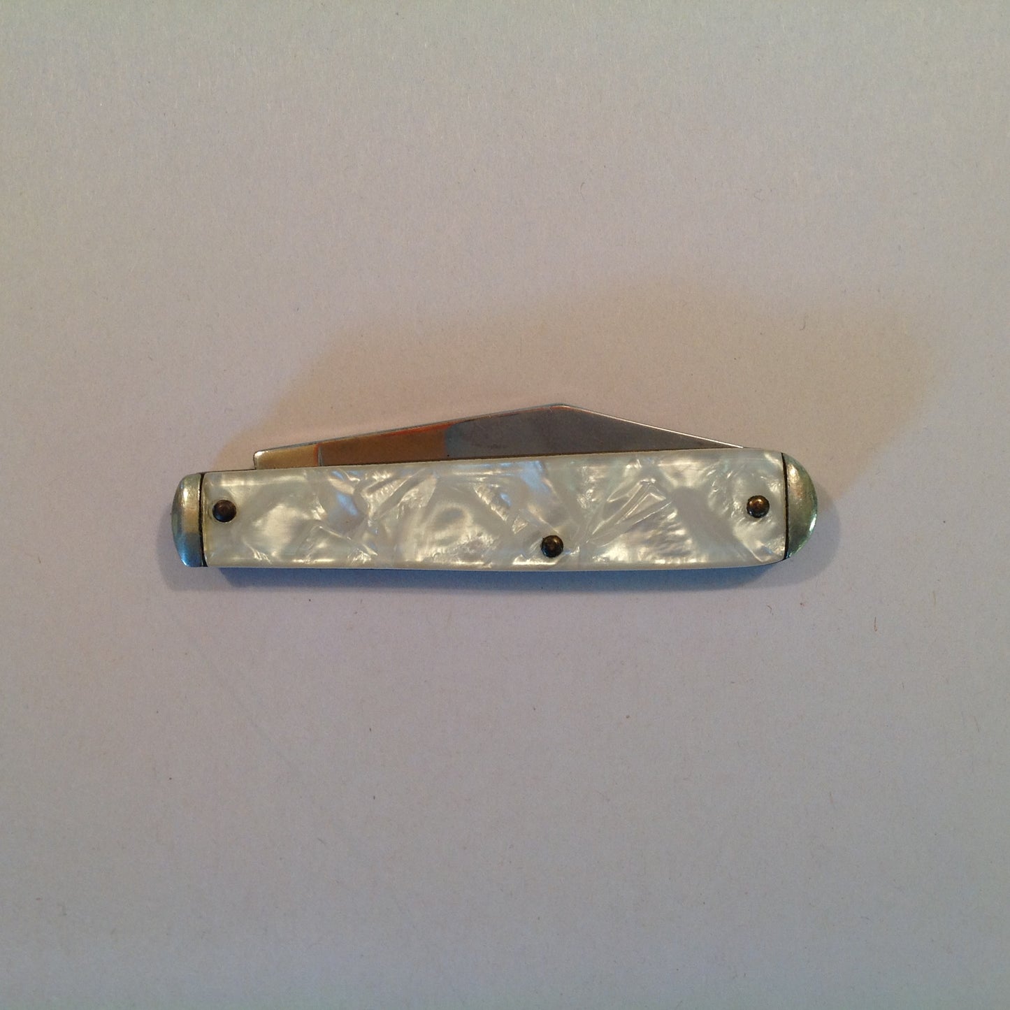 Vintage Promotional Enamel Handle Autopoint Pocket Knife Seelco Industries Detroit Michigan