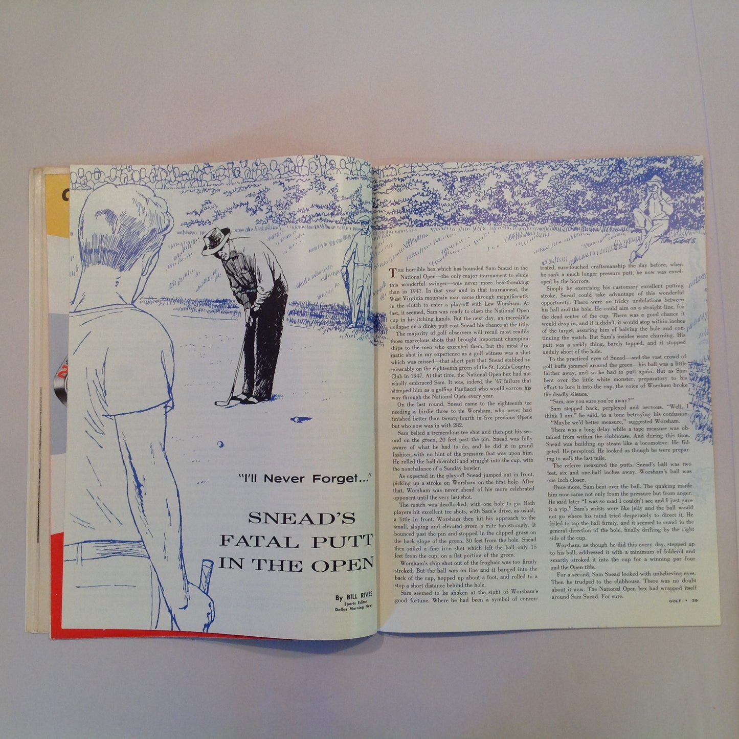 Vintage June 1960 GOLF Magazine Paul Runyan Putting Secrets