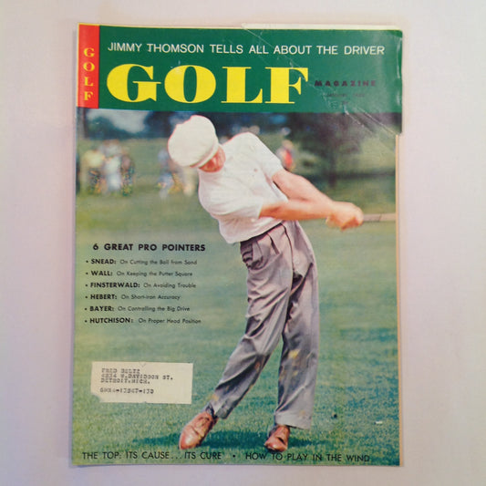 Vintage January 1960 GOLF Magazine Pro Pointers Snead Wall Finsterwald Herbert