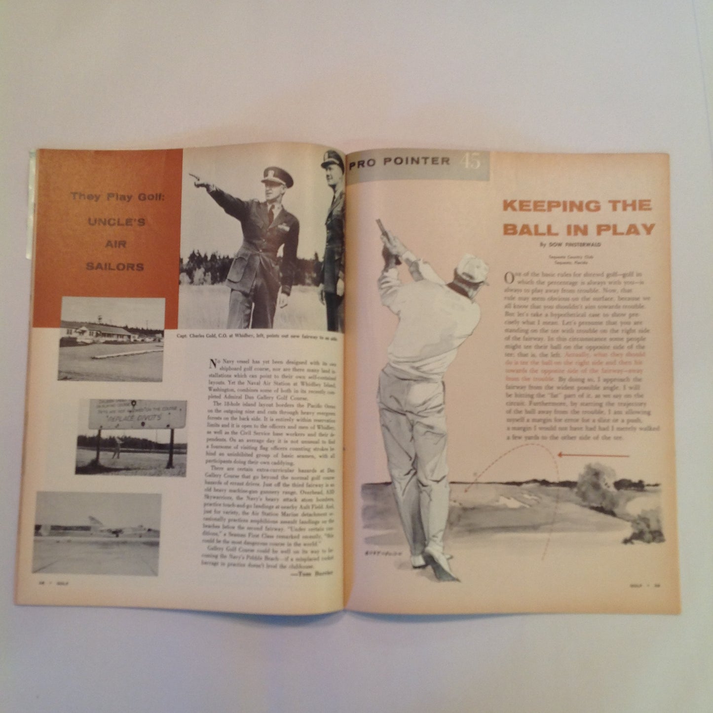 Vintage January 1960 GOLF Magazine Pro Pointers Snead Wall Finsterwald Herbert